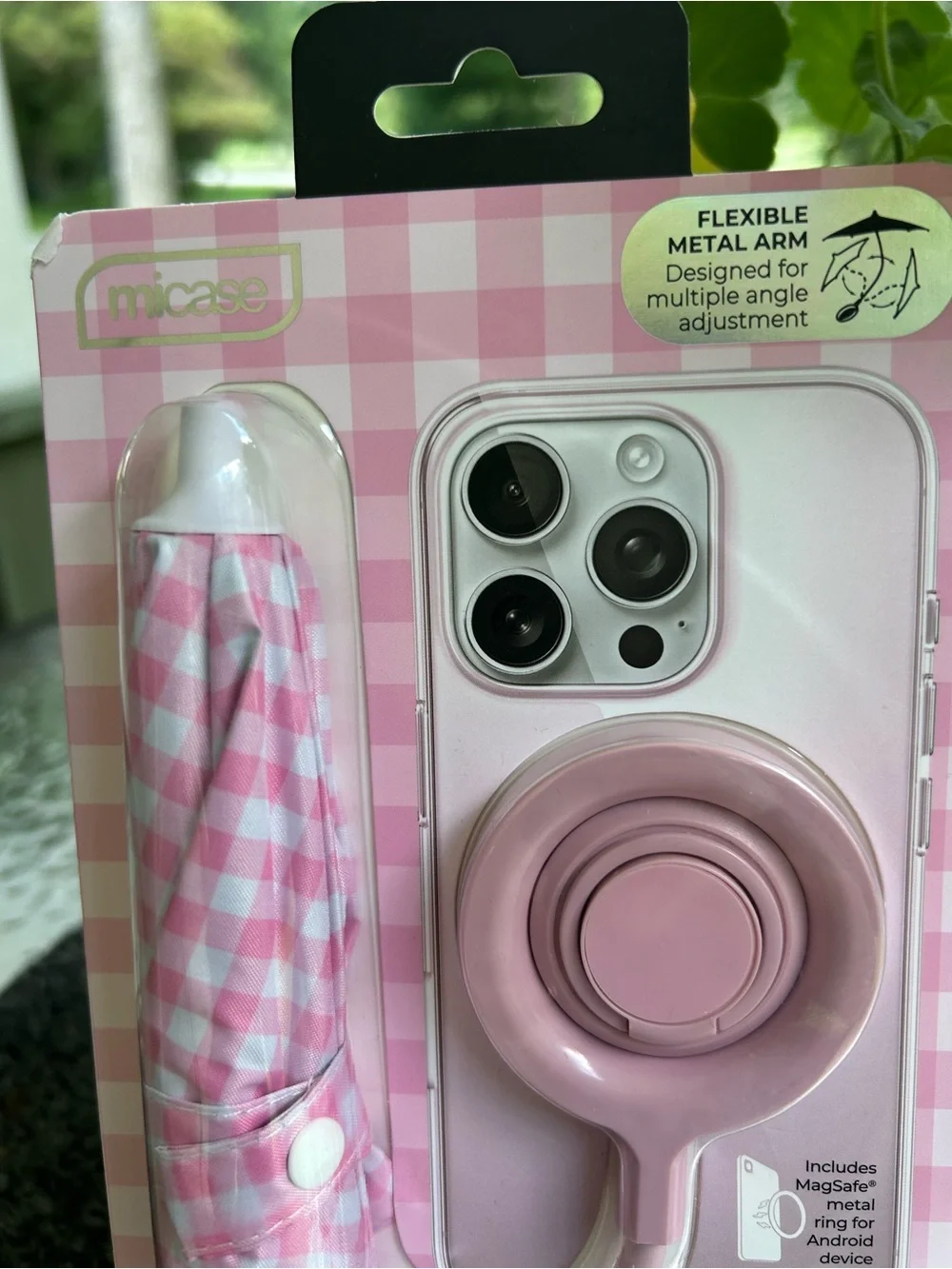 NWT-MagSafe Phone Umbrella Accessory - Pink